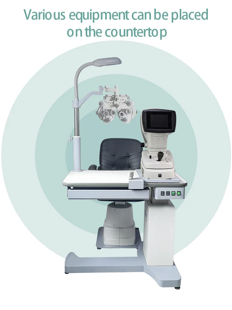 C-200A Optometry unit ophthalmic chair eye exam table optical equipment optometrist stand autorefrator workstation refractor arm