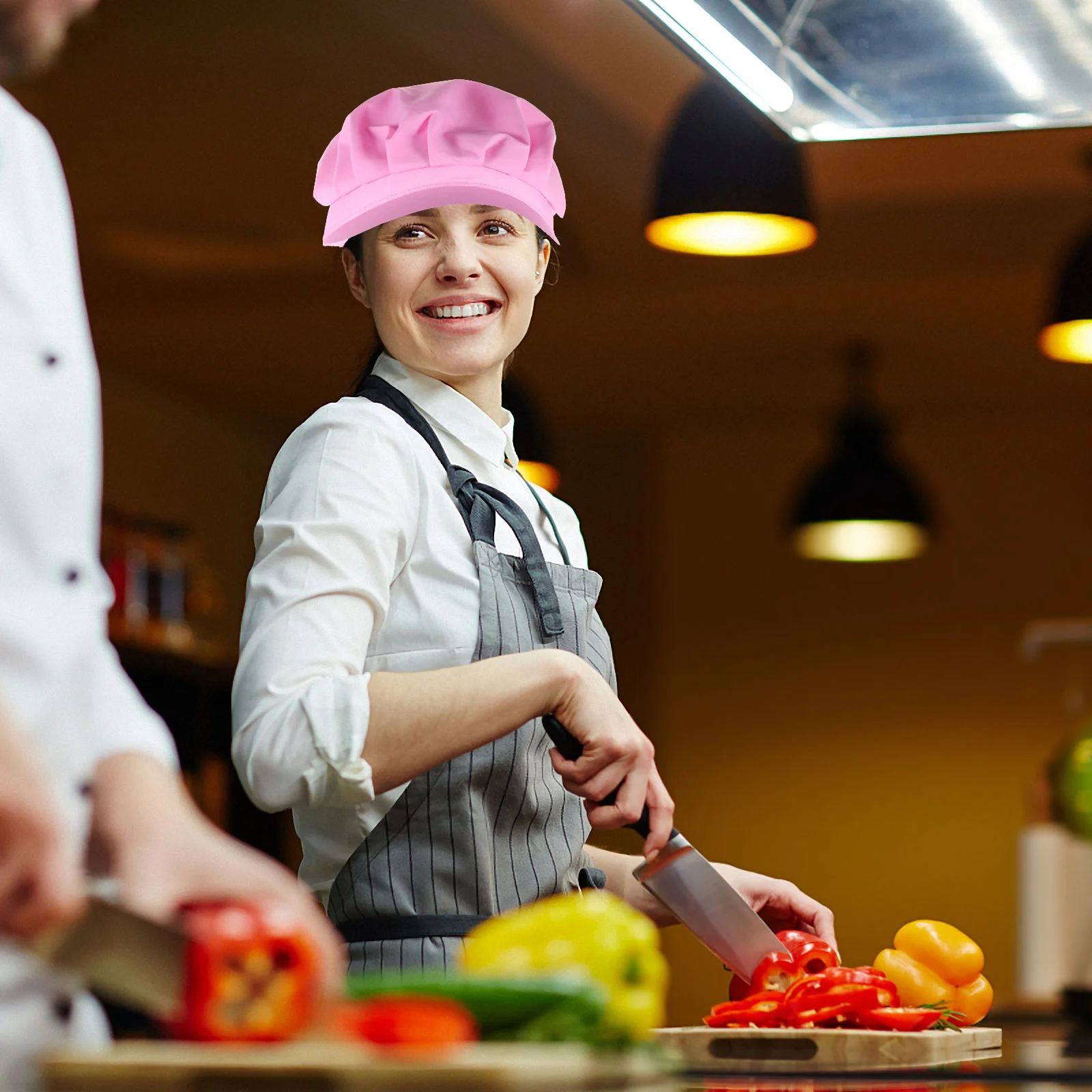 Kapelusz roboczy Szef kuchni Gotowanie Kapelusze przeciwpyłowe dla mężczyzn Obsługa gastronomiczna Siatki na włosy Czapka Bonnet Pielęgniarka robocza