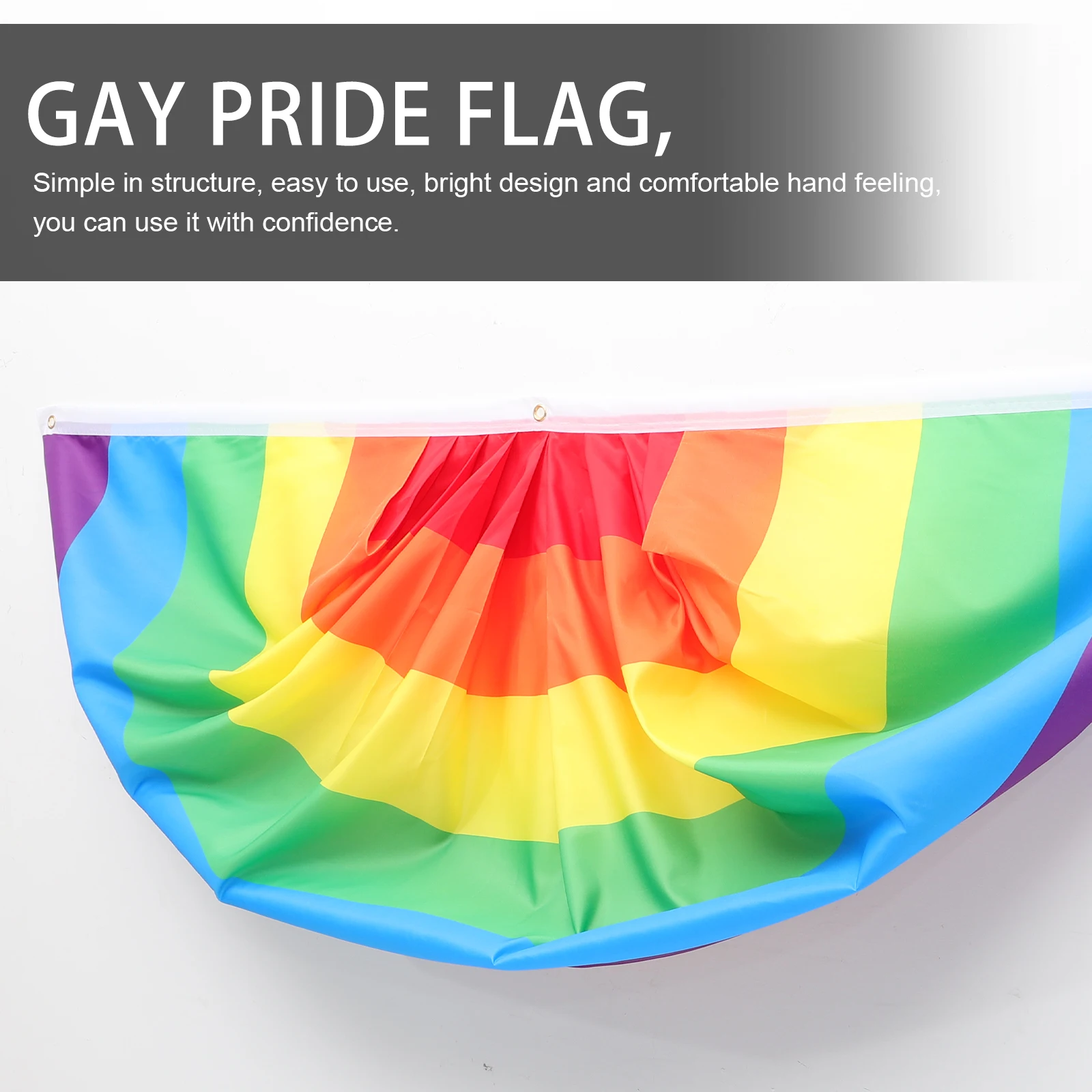 

Banner Pride Decorations Bunting Party Supplies Polyester Lightweight Gay Banner Fan Simple