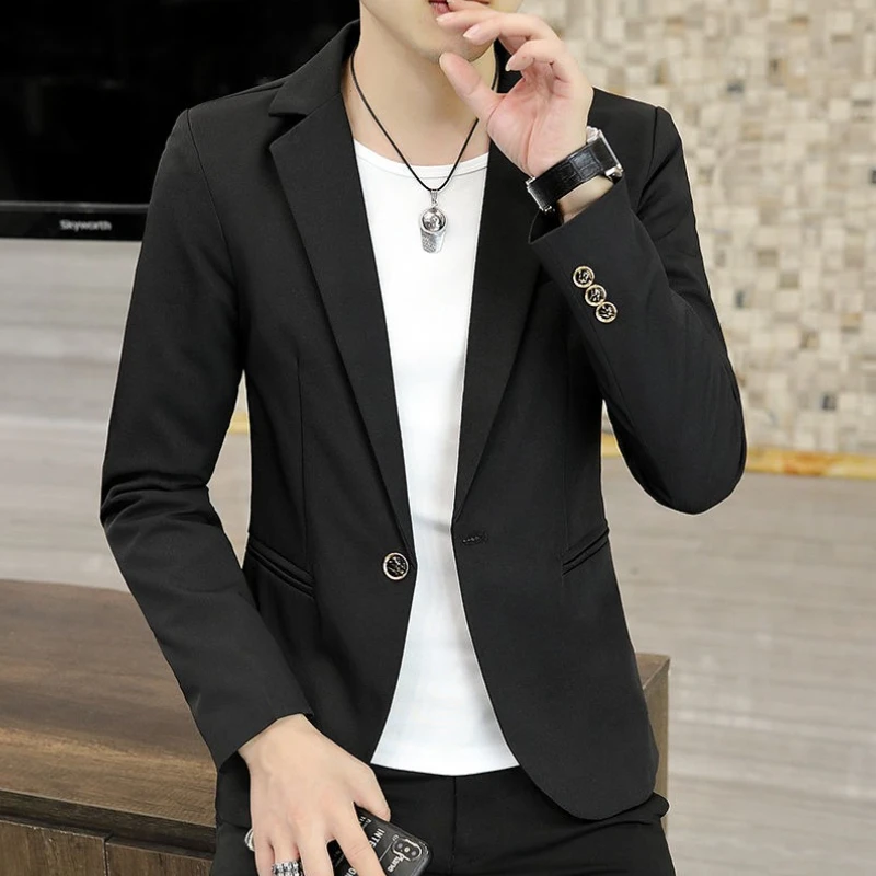 

Тонкие однобортные мужские пиджаки, красивая мужская одежда, новый повседневный мужской пиджак, модная одежда 2025 года, роскошное дизайнерское пальто