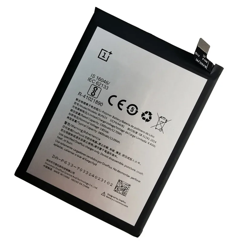 100% Original for Oneplus 3T Battery High Quality 3400mAh BLP633 Replacement for Oneplus Three T Smartphone Batteries track code