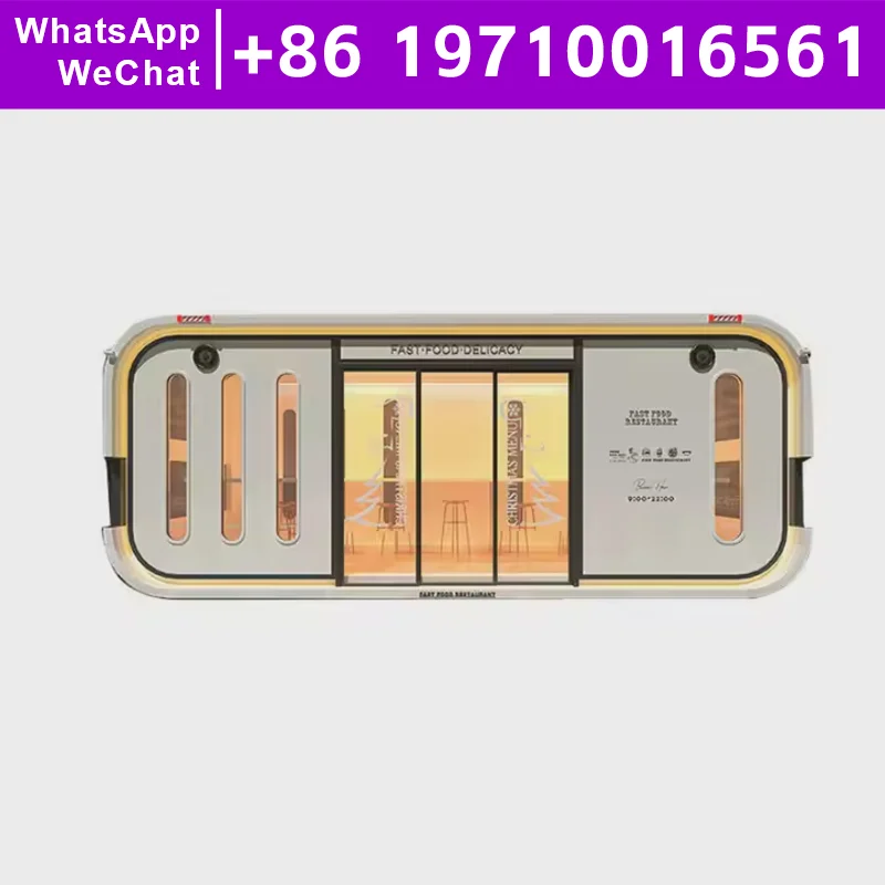 

Earthquake Resistant Luxury Mobile Apple Capsule House Glass Cabin