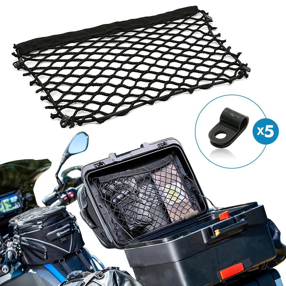 For BMW R1200GS R1250GS F800GS F700GS F650GS Motorcycle Luggage Cargo Mesh Nets Trunk Organizer Moto Cargo Luggage Case Mesh