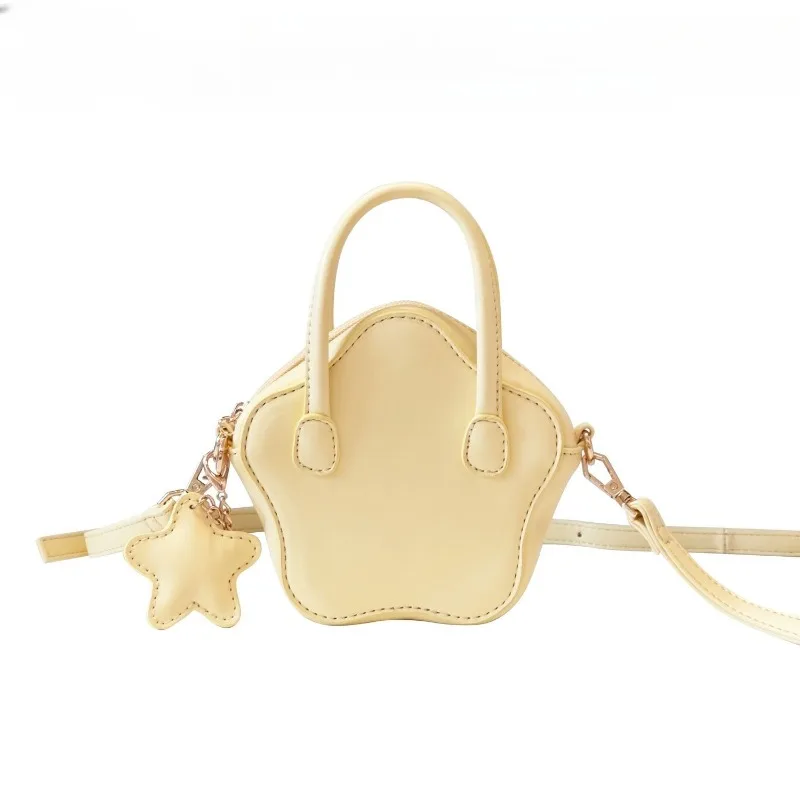 Egg Milk Stars Crossbody Mini Small Bag Female Cute Milk Yellow  Girl Versatile Original Summer All Match Hand-held Biscuit Bag