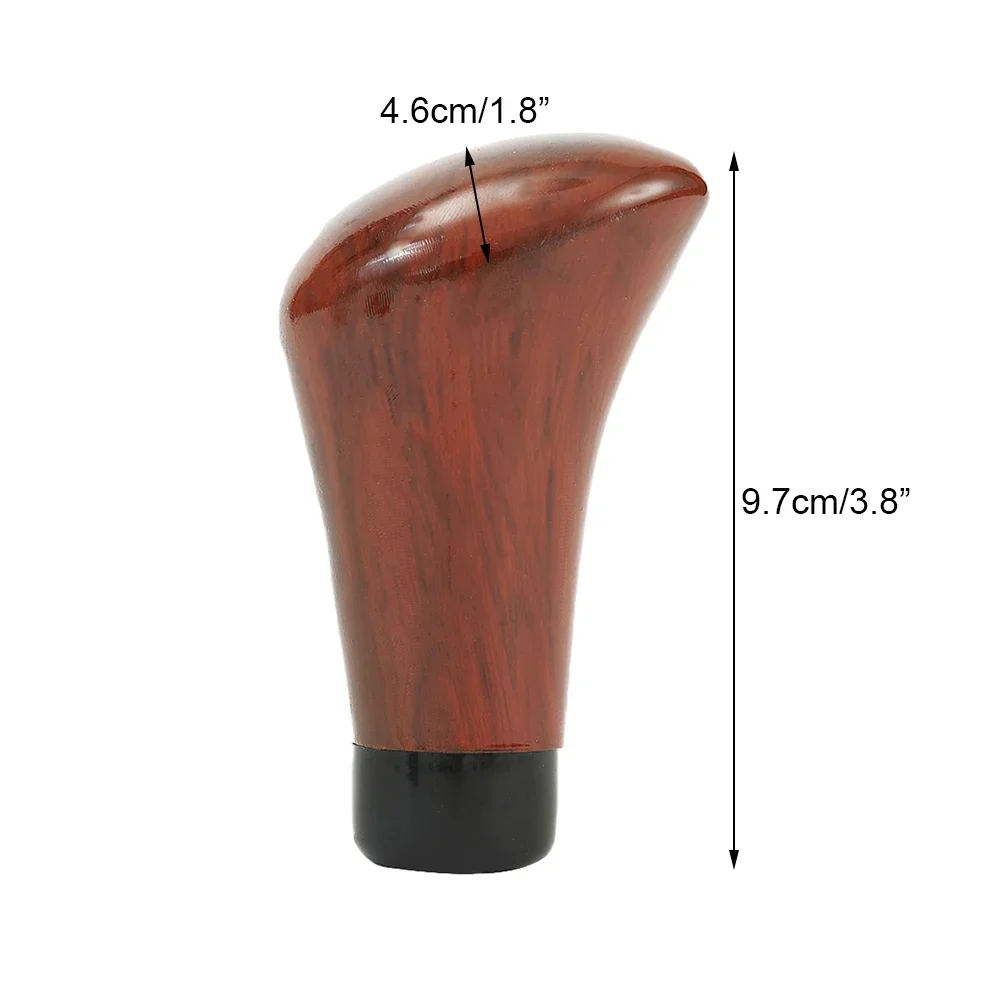 Manual Gear Shift Knob With Walnut Wood For Grain Texture Fits Multiple Thread Sizes M8 M10 For Car Console Upgrade
