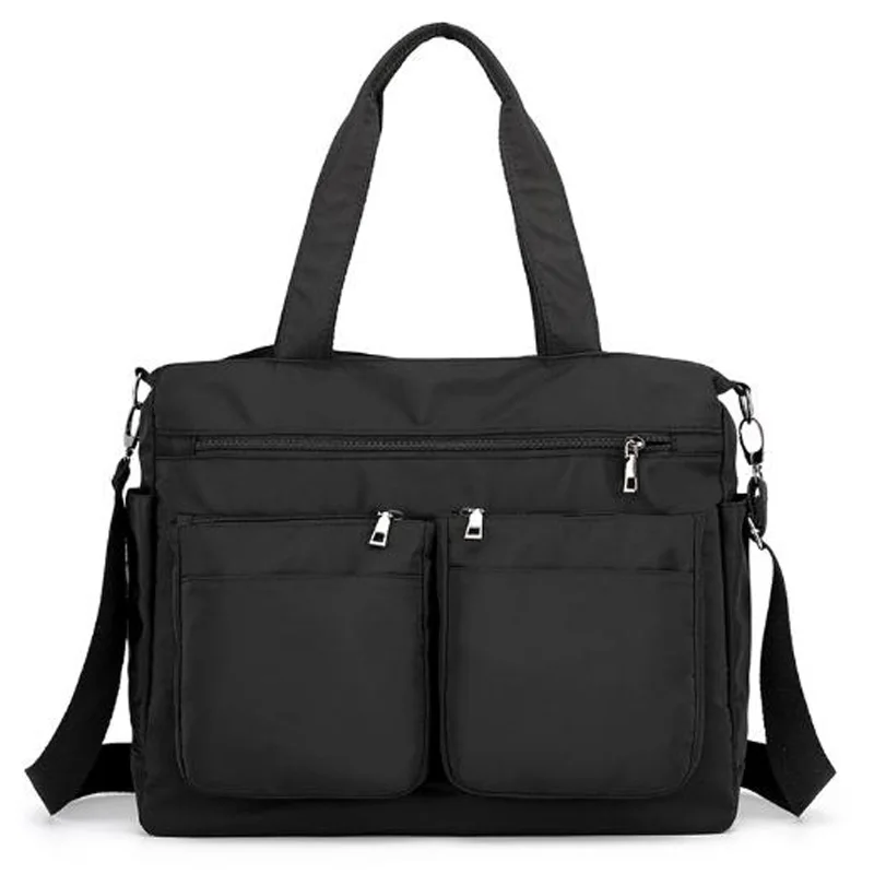 Bolsa de ombro de nylon impermeável para senhoras, grande capacidade, bolsa mensageiro portátil, bolsa de múmia casual, nova moda