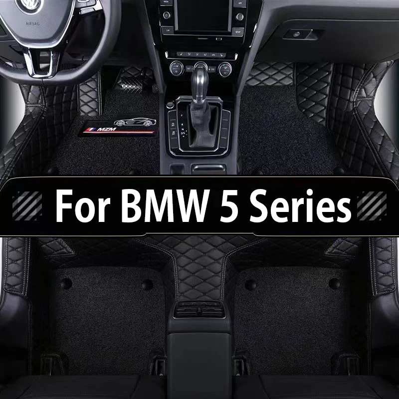 Car Floor Mats For BMW 5 Series G30 2018 2019 2020 2021 2022  Custom Fit Leather Rugs Dash Mats Boot Liner Car Interior Decorati