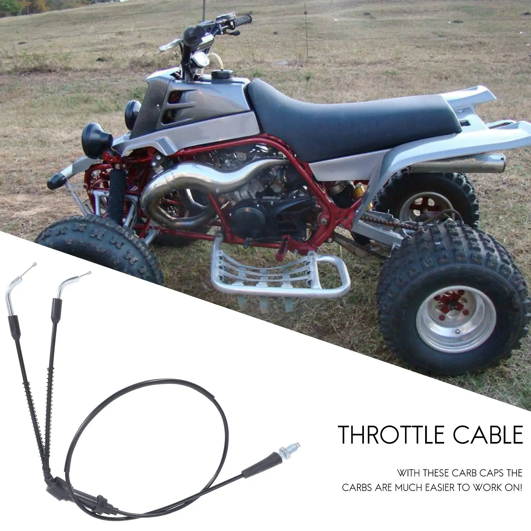 Superior-Tors Delete Removal Eliminator Kit For Banshee Throttle Cable Caps Idle Screws