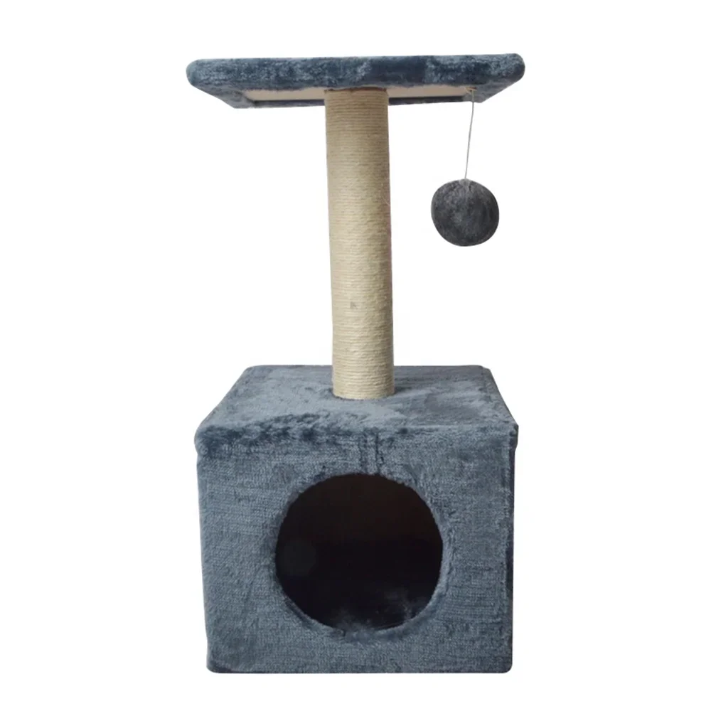 Wholesale Design Modern Castle Climb Scratch Scratcher Condo Wood Cat Furniture Tower Pet Cat Tree