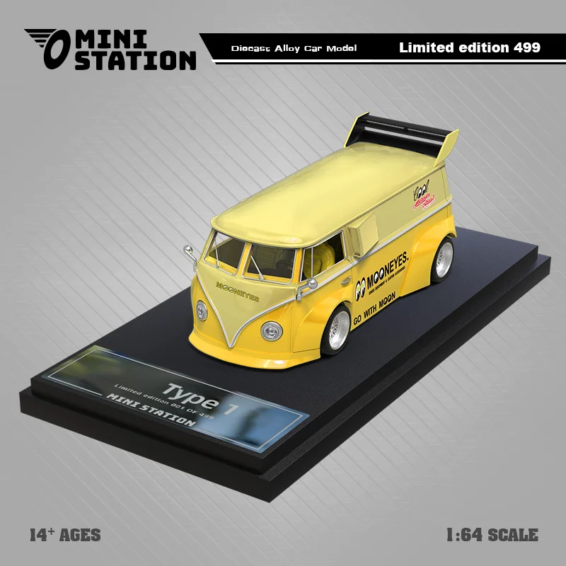 Mini Station 1:64 Mooneyes Targa T1 limited499 Diecast Model Car