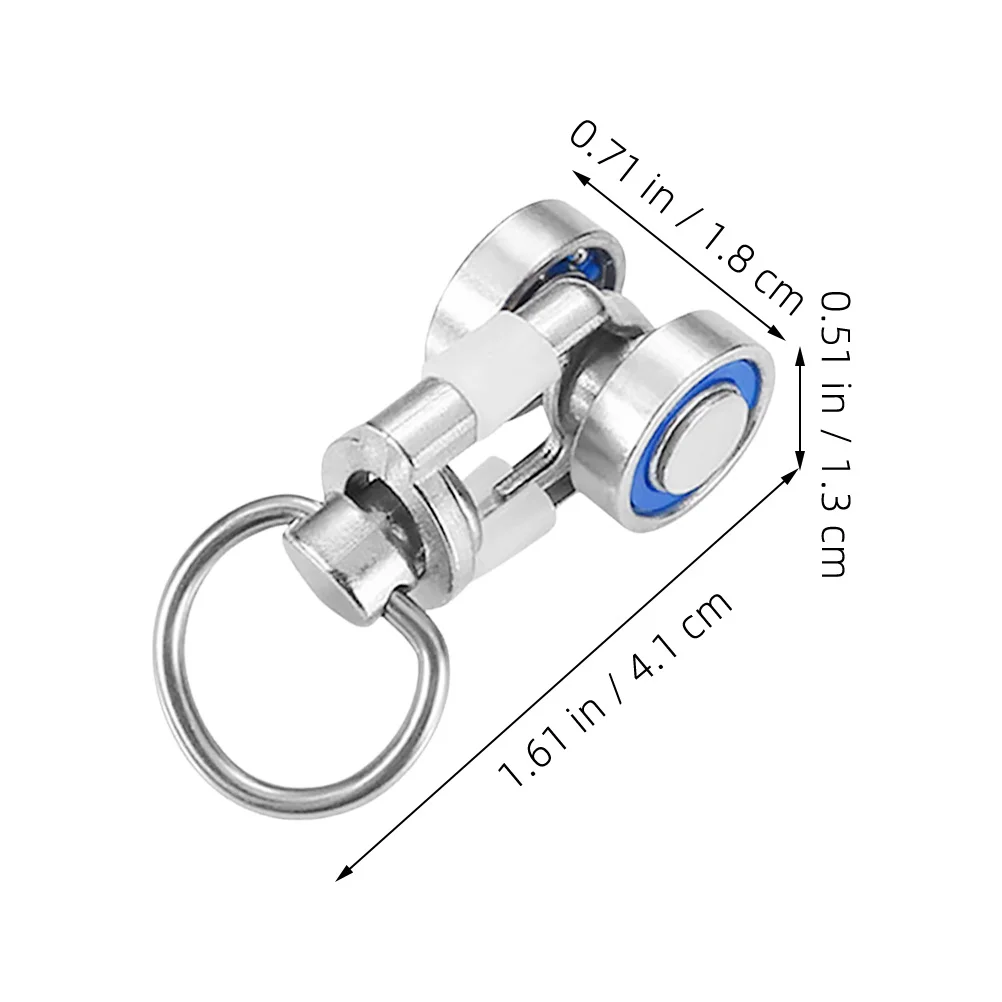 12 قطعة ستارة معدنية المسار بكرات السلس انزلاق بكرة العدائين سبائك الألومنيوم عملية صامتة أنواع الستار المختلفة #3