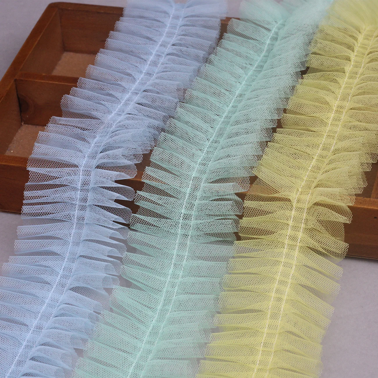 Encrypted Mesh Yarn Trim Pommel Yarn Center Line Ruffled Lace Clothing Hair Toy Accessories Lace