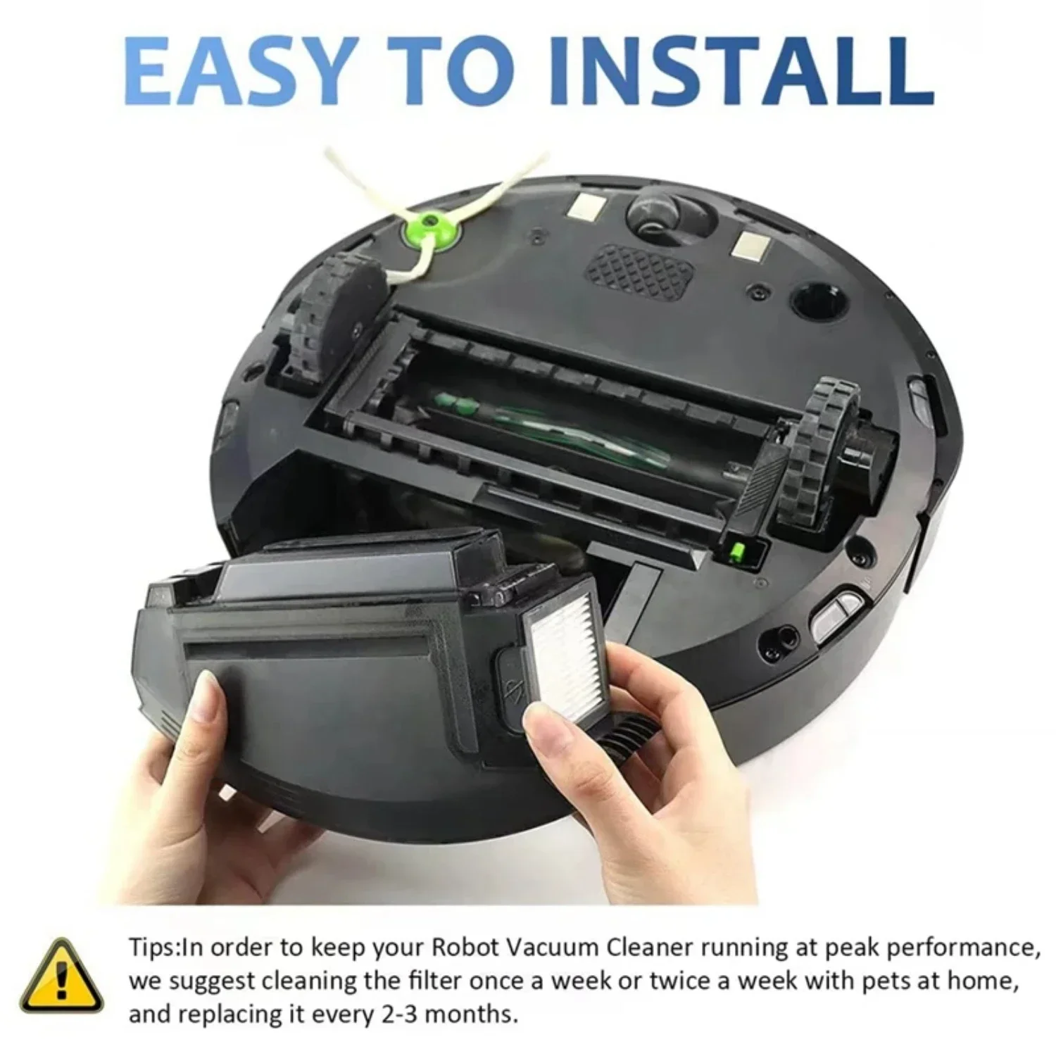 Boost vacuum performance with top-notch, durable filters for Roomba Models E, I, and J - Maximize dust filtration and enhance ho