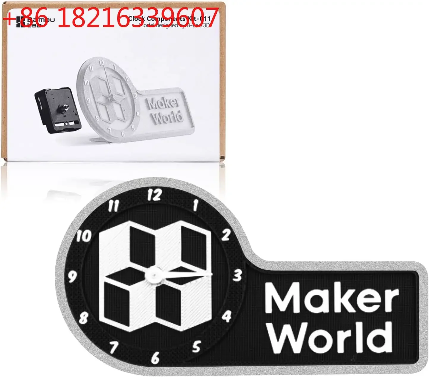 For Bambu Lab Clock Components Kit 011 functional Maker World Clock 3D Printable Clock Hardware Kit Creator Program Makerworld