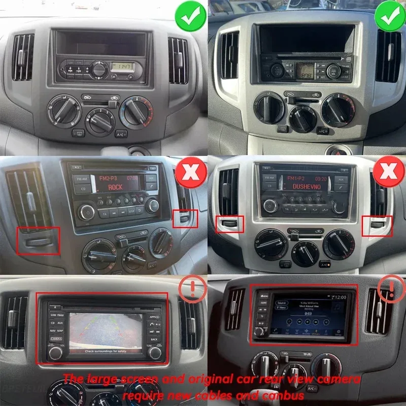 For Nissan NV200 2009-2020 Car Radio Android Automotive Multimedia Video Player Navigation GPS Carplay Touch Screen Auto Stereo