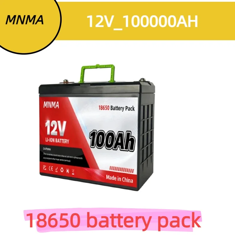 

12V 100Ah 18650 large capacity lithium battery pack for RV solar energy storage, environmentally friendly,safe and more reliable