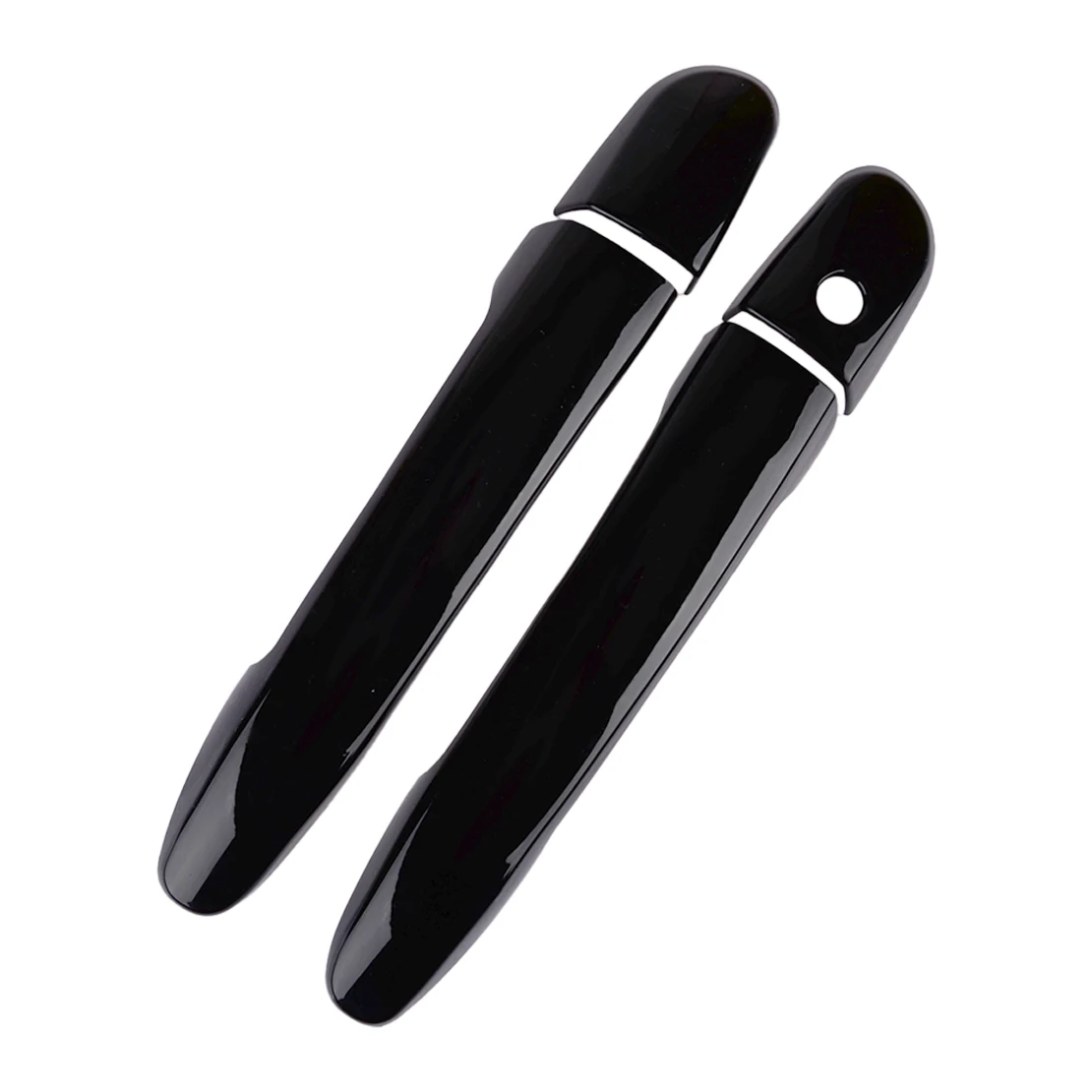 Car Exterior Side Door Handle Cover Trim with 1 Key Hole Glossy Black ABS Fit for Mazda CX-5 SUV 2013-2019 2020 2021 2022 2023