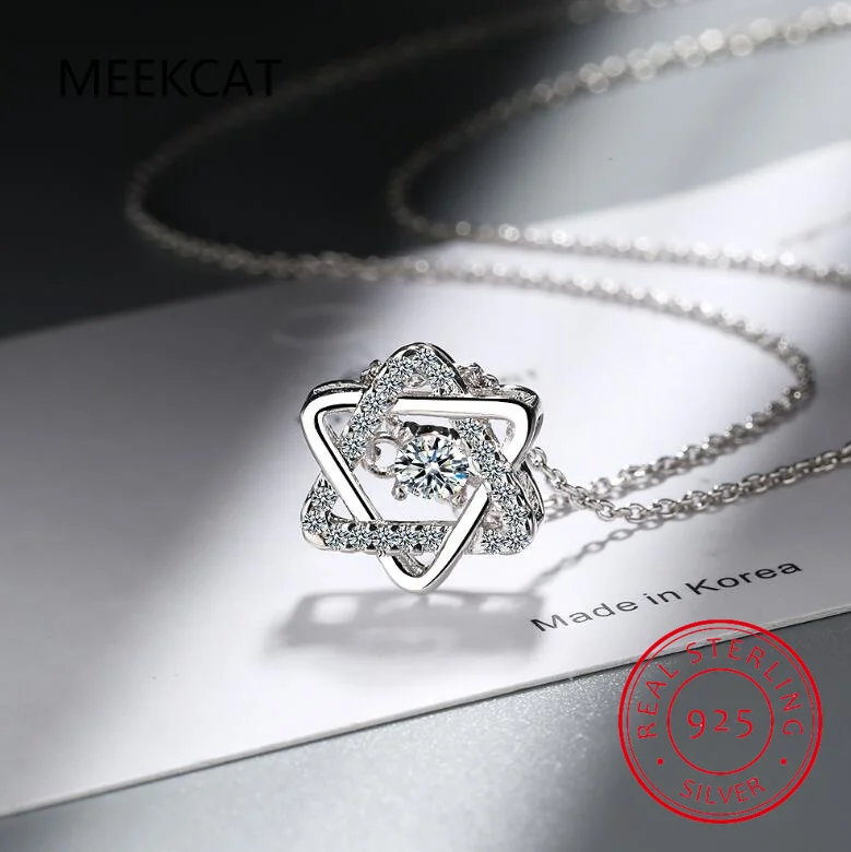 Mothers Days Gifts Star Of David 3ct Moissanite Necklace Pendant For Women Certified Silver 925 Jewelry 2023 Trending - Image 4