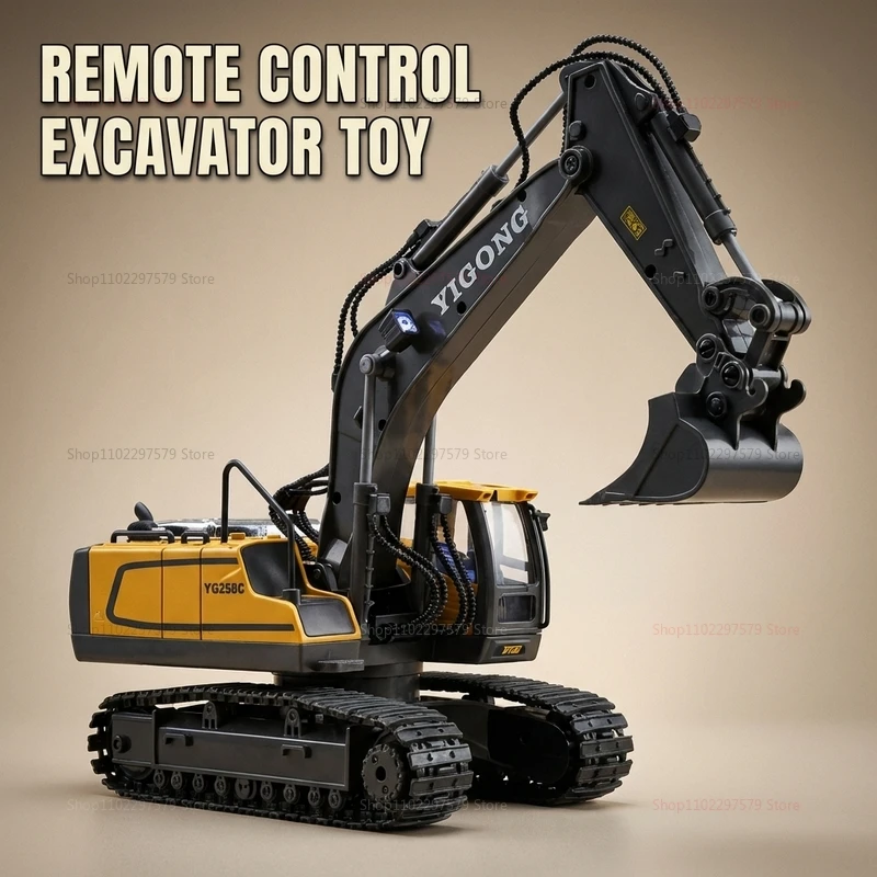 

Радиоуправляемый экскаватор-самосвал 2,4 ГГц, строительная техника на пульте управления, игрушка для детей, имитация тяжелой строительной техники из сплава и пластика, набор для сборки