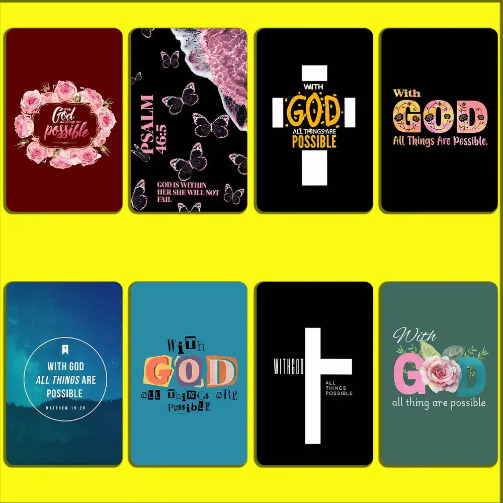 

Isaiah Jesus Bible Verse Cross Card Stickers For Debit Bank Credit Cards Metro Bus Pass Sticker Decoration Cover Skin