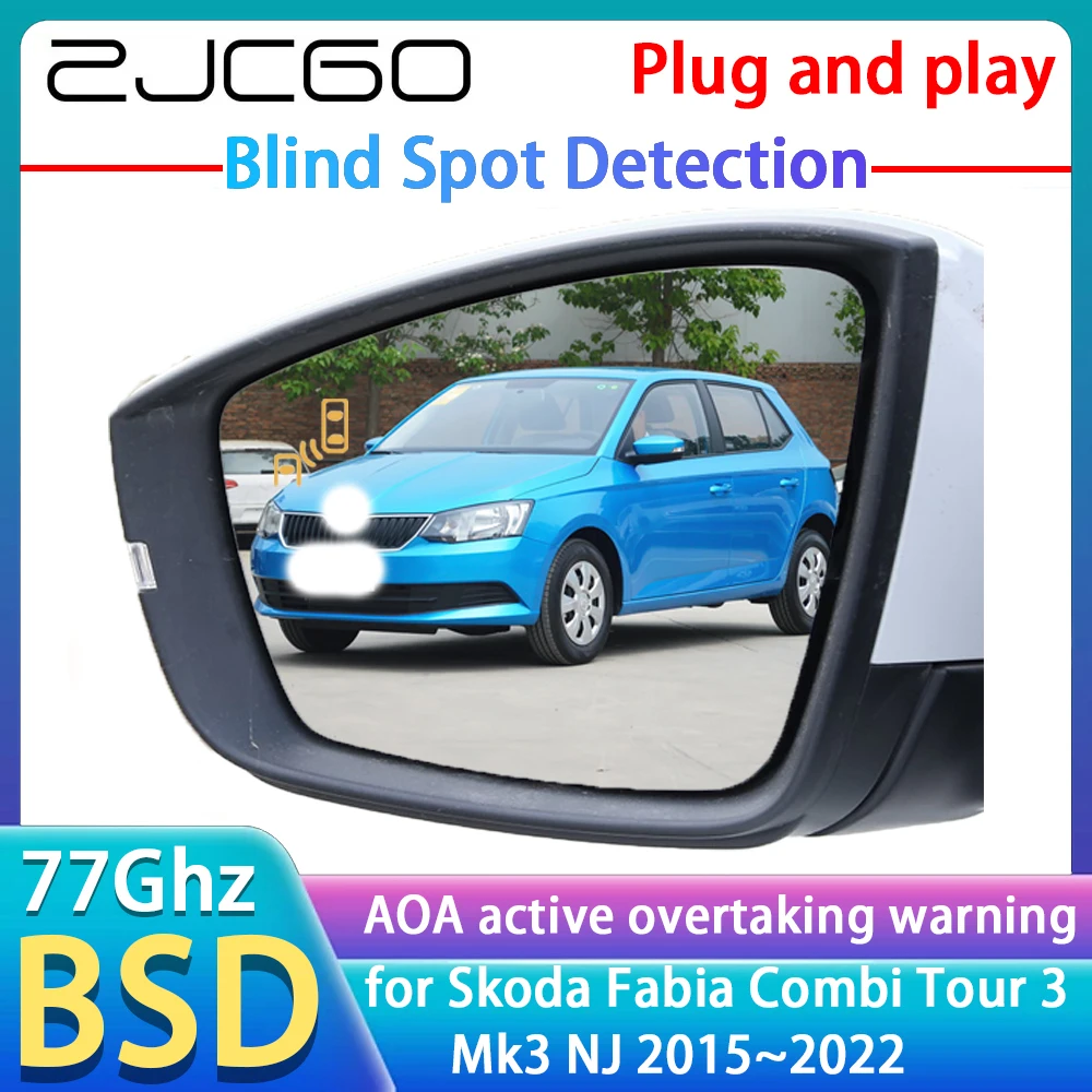 77GHz Radar Detector BSD Blind Spot Detection Alert Mirror Assistance Accessories For Skoda Fabia Combi Tour 3 Mk3 NJ 2015~2022