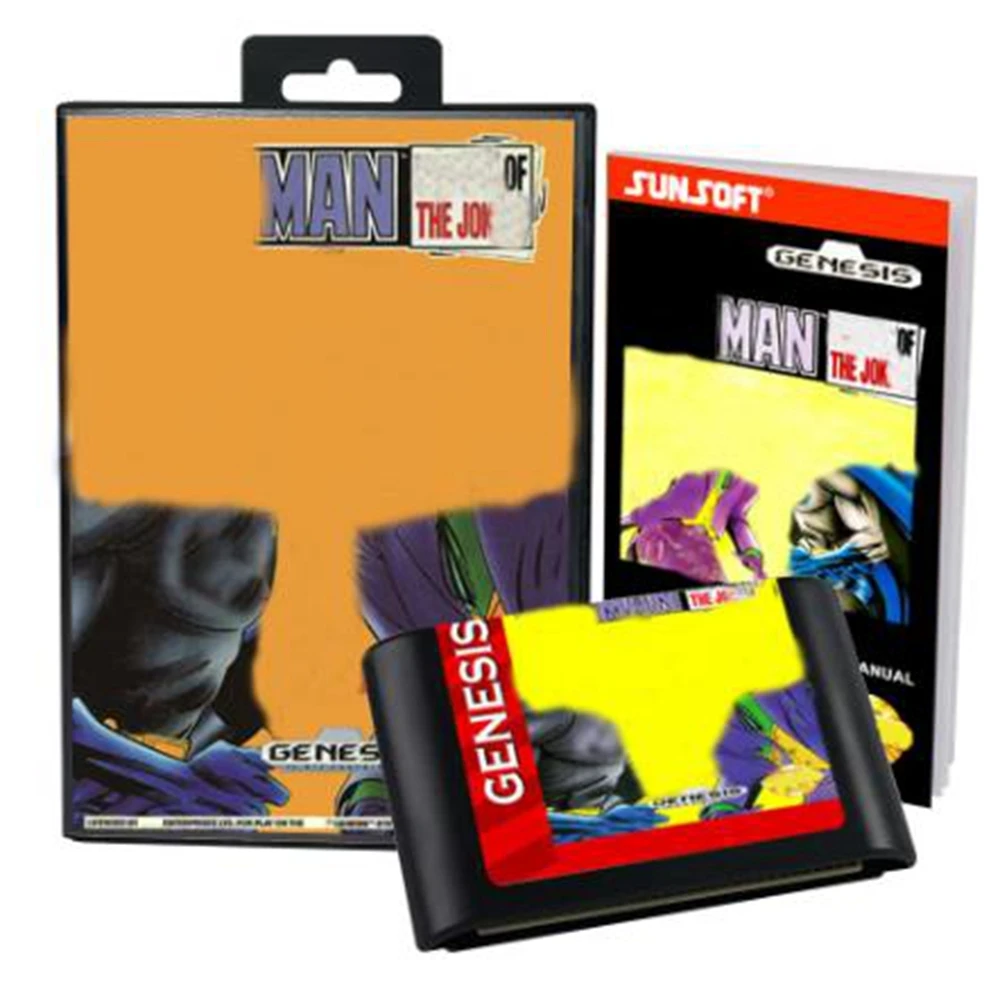 

Batmaned Game Revenged of the Jokering with Box and Manual for 16 Bit Sega MD Game Cartridge Megadrive Genesis System