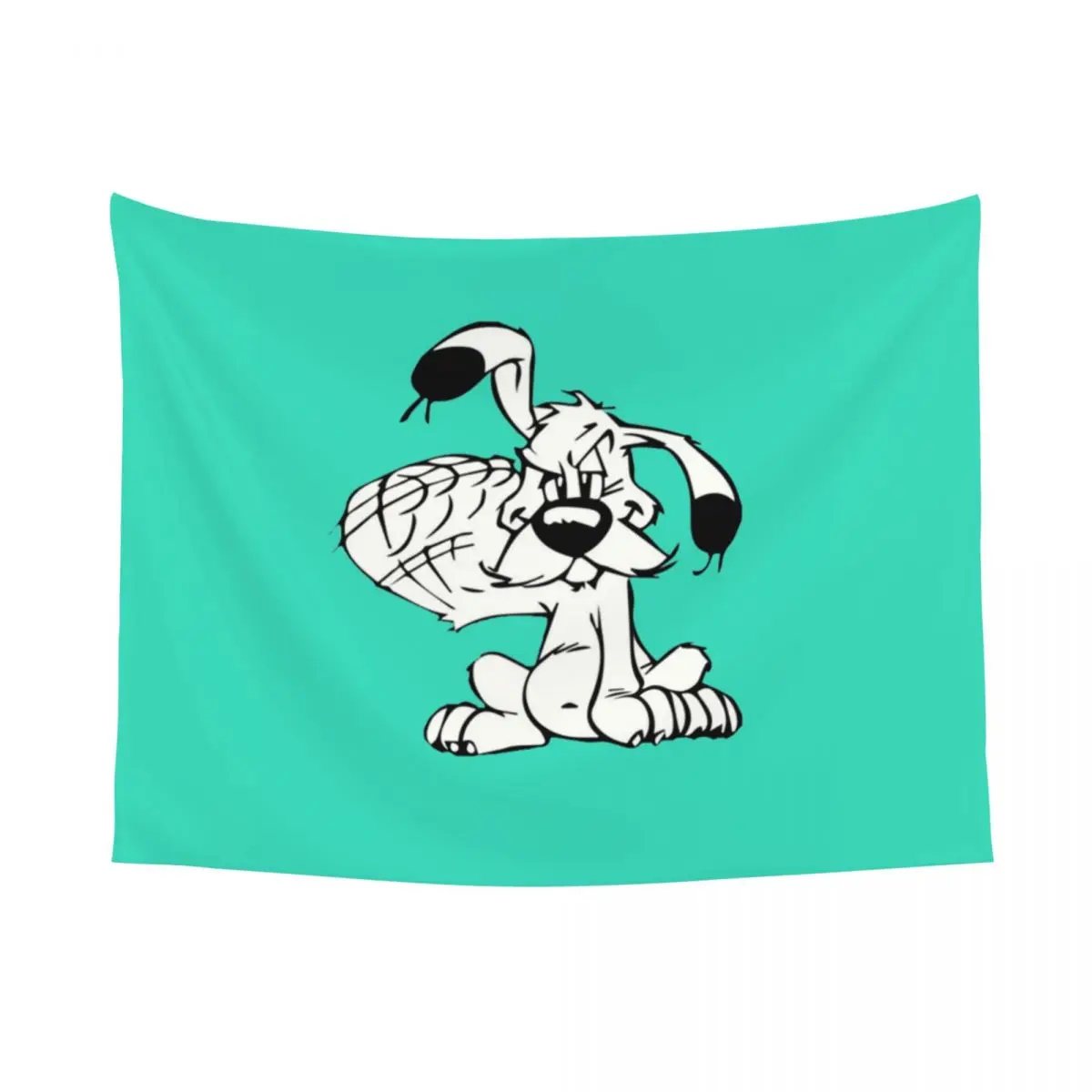 Custom Manga Asterix And Obelix Dogmatix Tapestry Hippie Room Decor Cute Dog Tapestries Wall Hanging for Bedroom Home Decoration