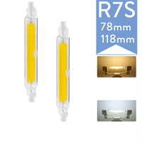 Dimmable R7S LED 118mm COB Tube Bulb 78mm Floodlight 110V 220V 7W 15W 28W Landscape Lights Replacement For Halogen Light Bulbs
