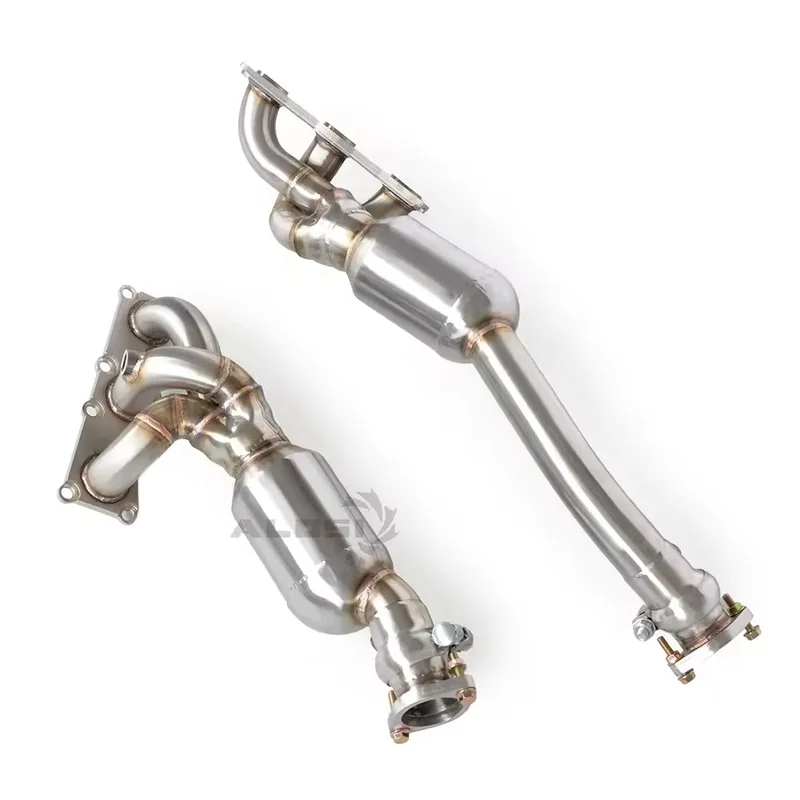Factory Stainless Exhaust Manifold Collector 730i E65 E66 N52 2.5 3.0 2004-2008 Downpipe Catalytic Converter