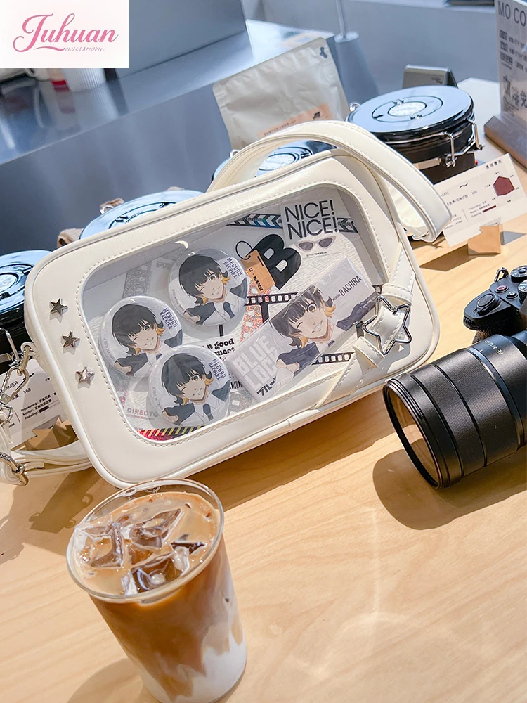 

Японская оригинальная повседневная прозрачная сумка ltaBag, универсальная маленькая сумка для еды, супер милая милая джинсовая сумка через плечо для девочек, женская