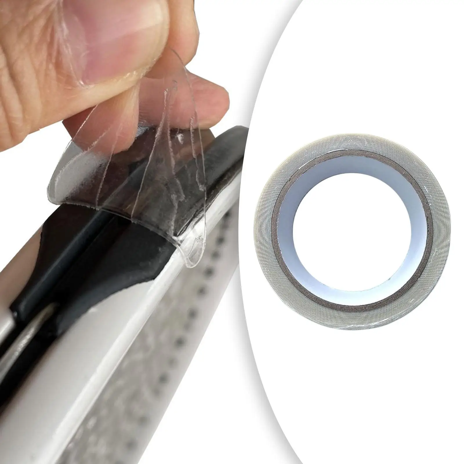 

Tennis Racket Head Protection Tape Shock-Absorbing Impact Reduce Guard Wrap for Sports Gear Beach Racket Accessories for Players