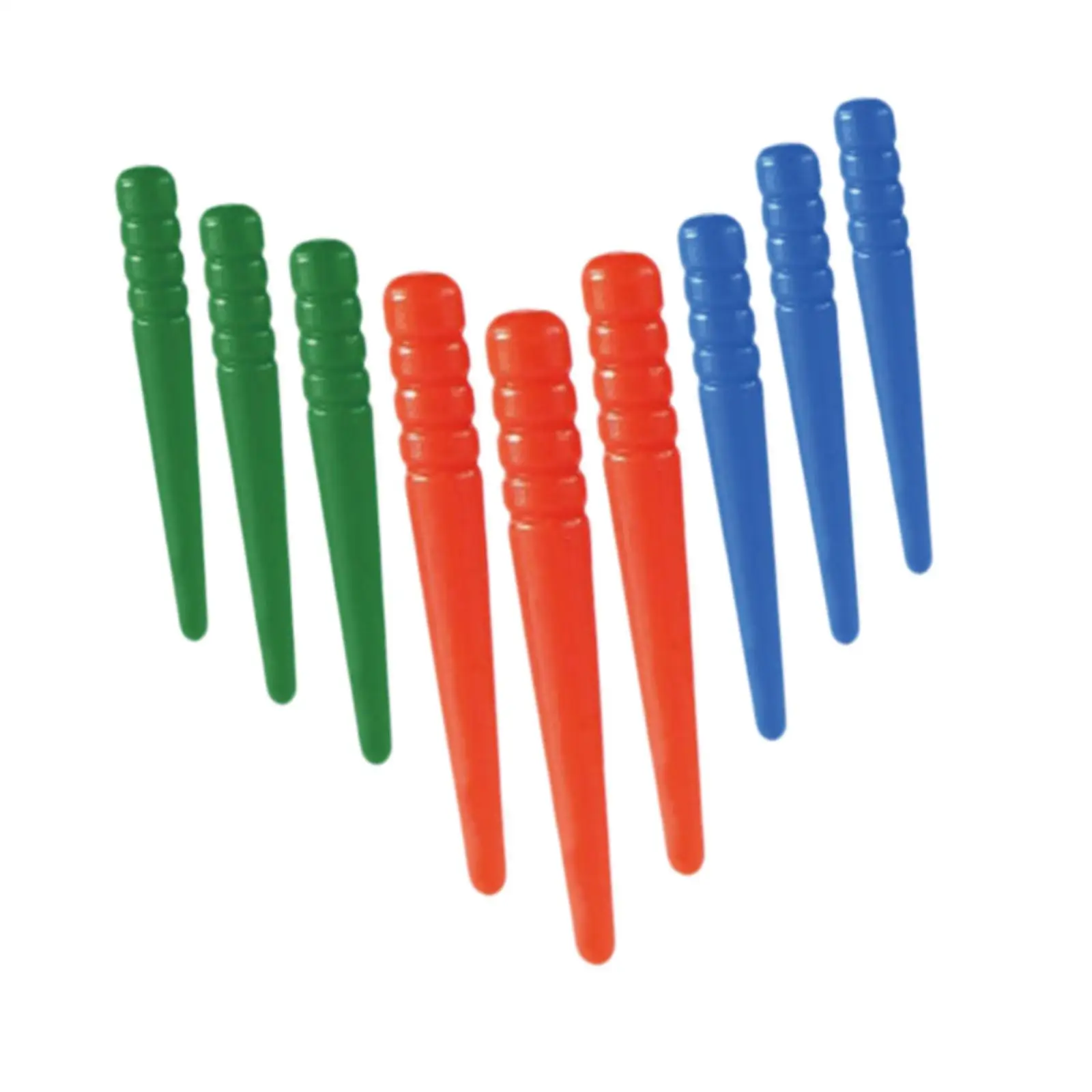 

9Pcs Cribbage Board Pegs,Fit 1/8 Holes Tapered Game Pins,Portable Red Blue Green Traditional Crib Board Pins,Peg Game