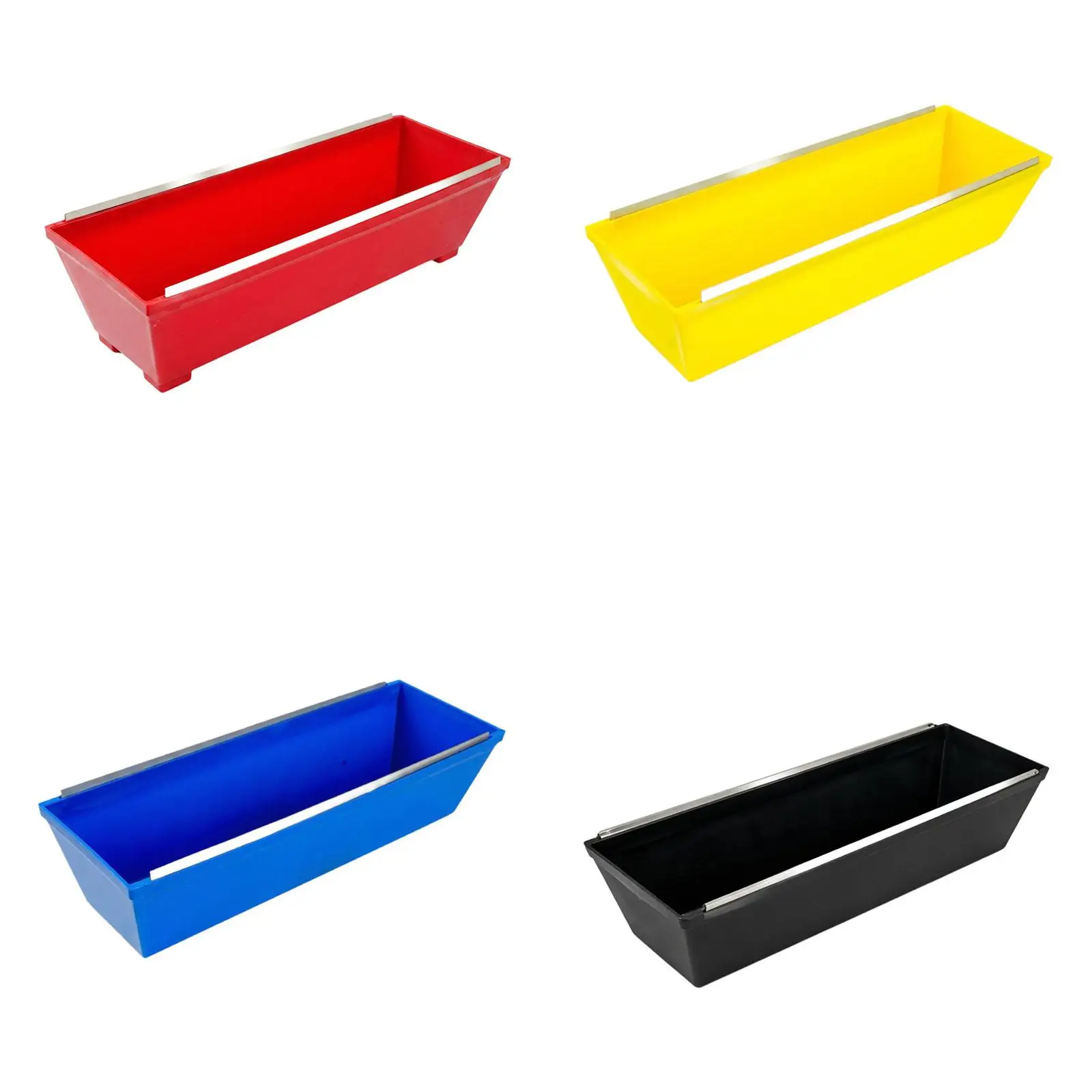 14 inch Mud Pan Multifunctional Reusable Professional Portable High Strength Plastering Mud Tray Drywall Mud Tray Large Capacity