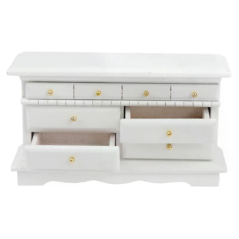 Accessory 1:12 Dollhouse Miniature Bedroom Side Cabinet Dresser Furniture Accessories Pract