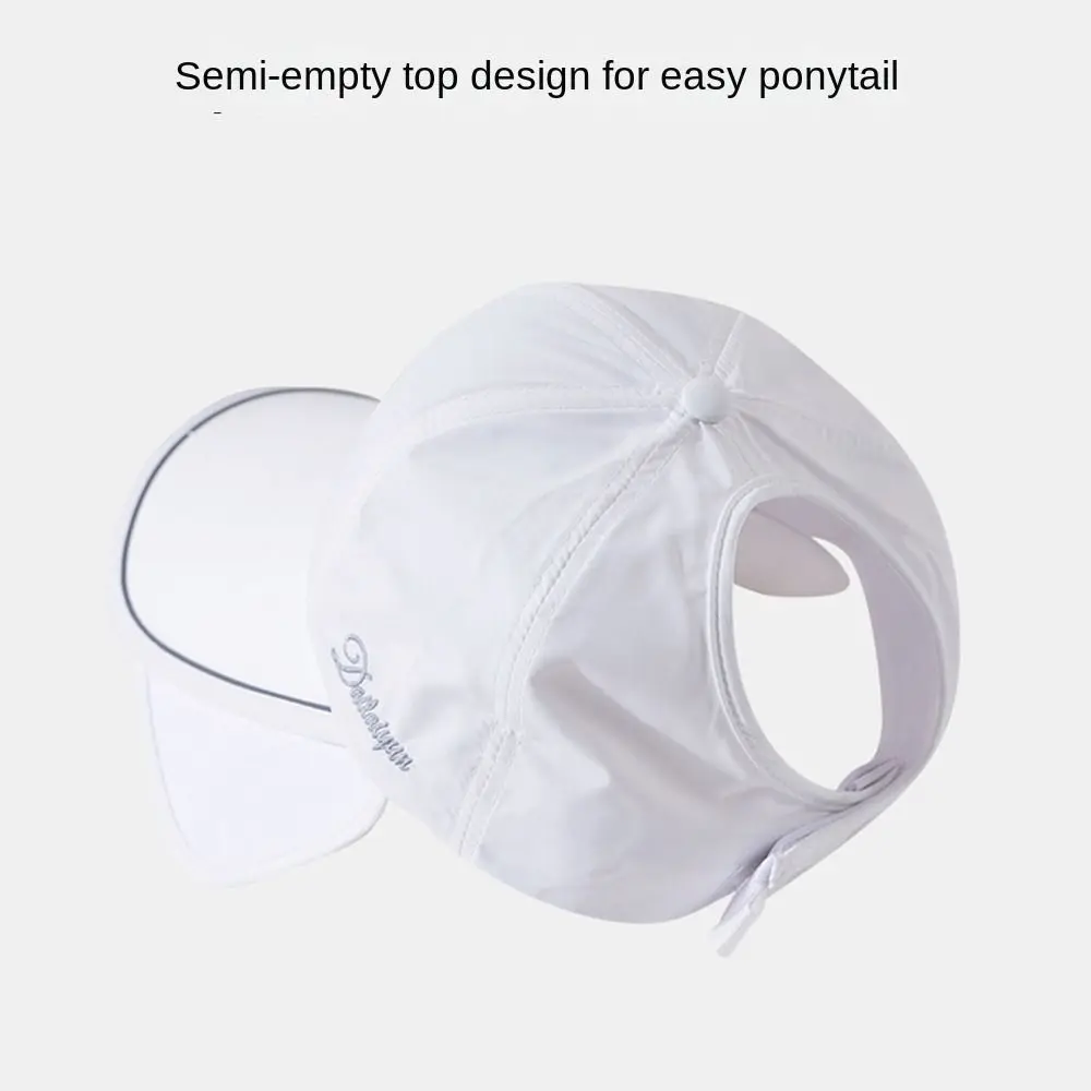 واسعة حافة واقية من الشمس قبعة بيسبول قابل للتعديل قناع سريعة الجافة قابل للسحب قبعة الشمس تنفس قبعة رياضية قابلة للطي النساء/الرجال