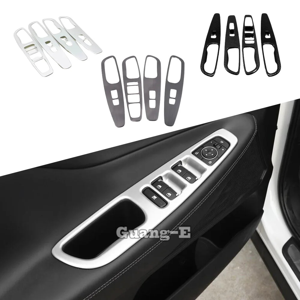 

Car Sticker Body Trim Frame Inside Inner Door Window Glass Armrest Switch Panel For Hyundai Santa Fe SantaFe 2019 2020 2021-2024