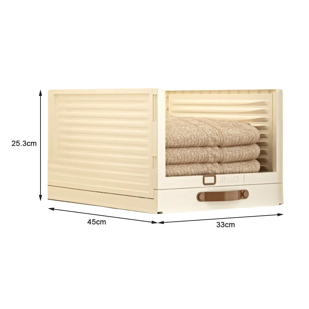 

Бытовой пластиковый ящик-органайзер, штабелируемый выдвижной ящик для хранения с ручкой, складные кухонные органайзеры для хранения в шкафу