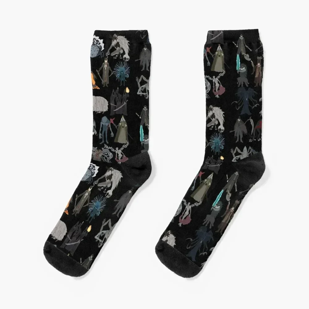 

Bloodborne bosses Socks Heating sock christmas gifts snow Socks For Man Women's