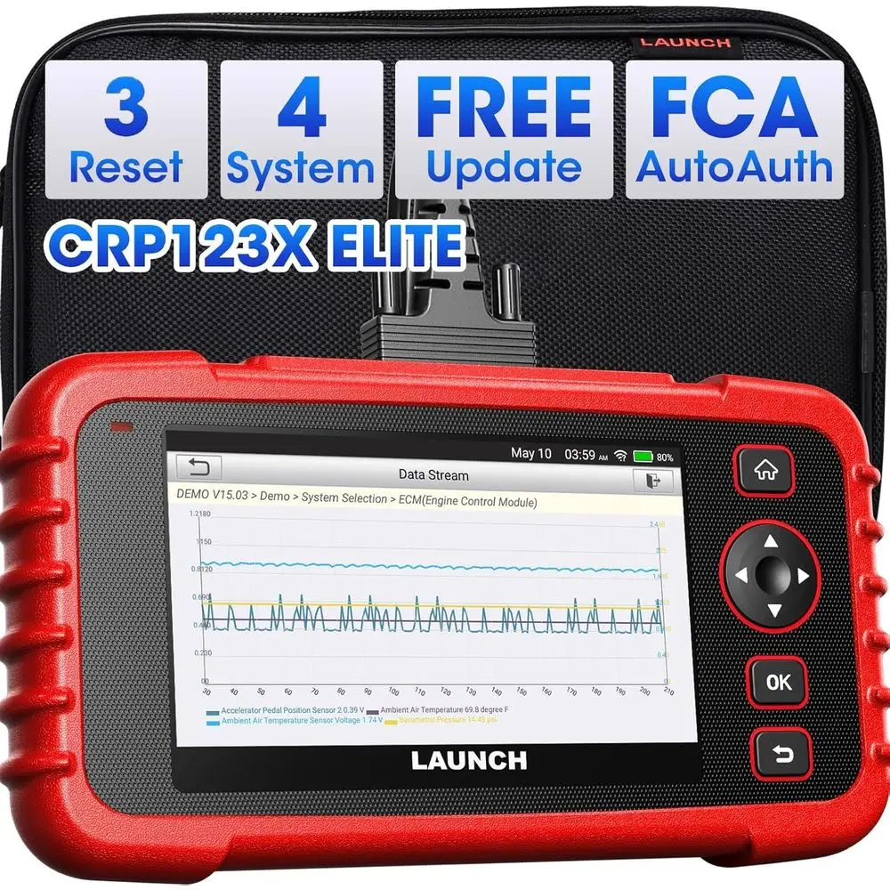 

2 Scanner CRP123X Elite, 2025 Lifetime Update WiFi Scan Tool, Engine at SRS Airbag Scanner, 3 Resets Diagnostic Scanner, Code Re