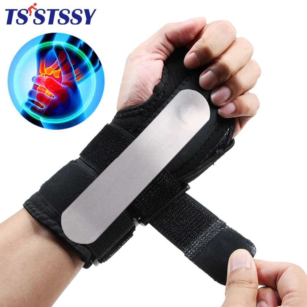 

Adjustbale Wrist Support Brace Carpal Tunnel with Metal Splint Stabilizer for Pain Relief, Sports Injuries, Sprains,Wrist Splint