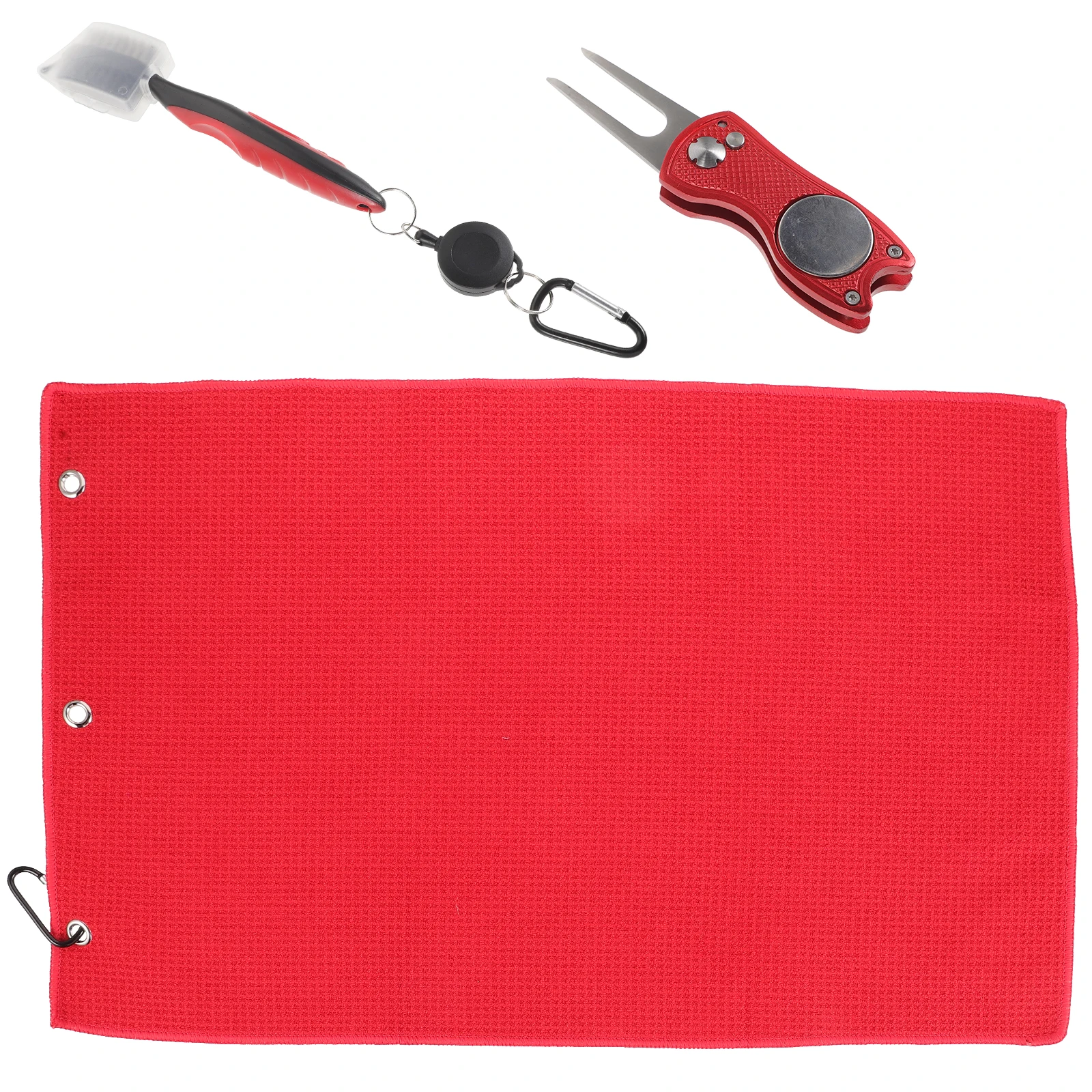 

1 set Golf Kit Divot Fork Groove Golfing Practice Golfs Club Brush Brush Red Divot Fork Set for Golfing Practice Equipment