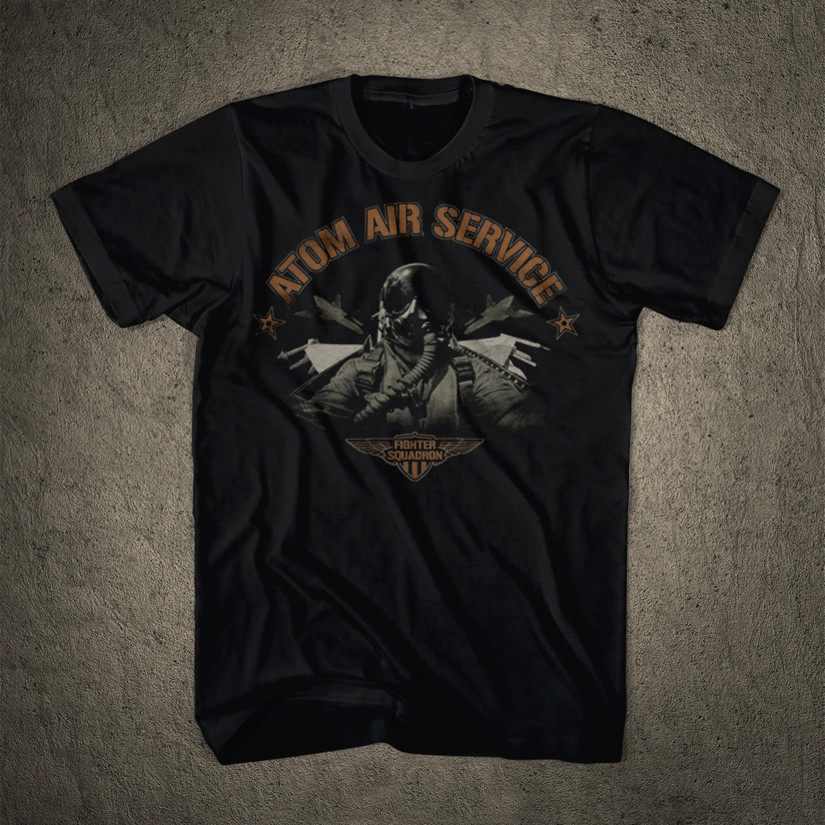

Air Service Fighter Squadron T-Shirt 100% Cotton O-Neck Short Sleeve Summer Casual Mens T-shirt Streetwear