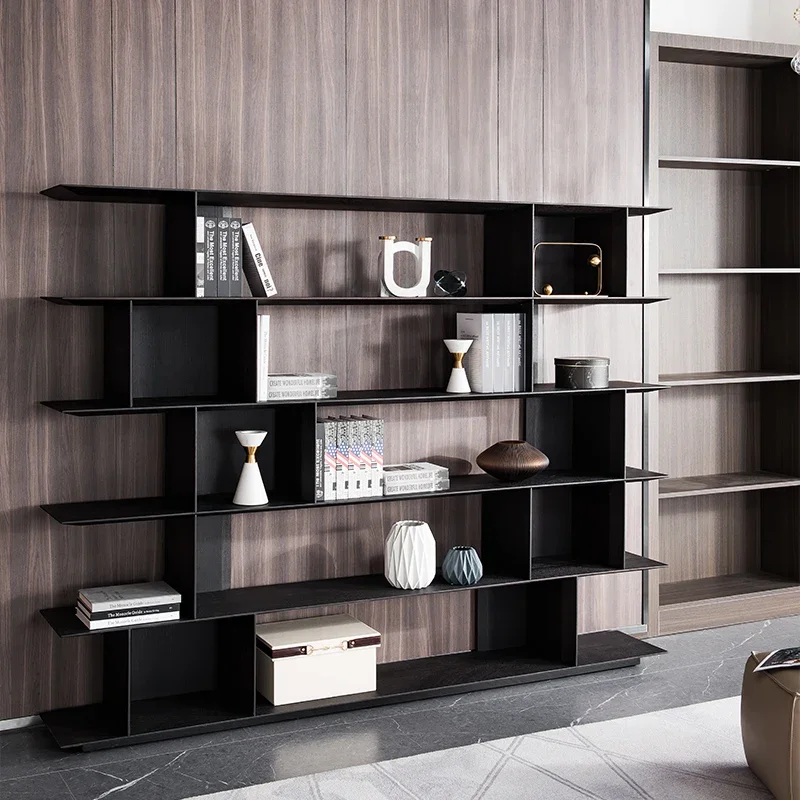 

AS strictly selects Sicily Italian minimalist bookcase, Nordic modern minimalist study solid wood storage bookshelf Y1