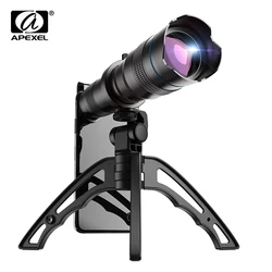 APEXEL HD 36x Telescope lens professional Telephoto Zoom Camera Lens With Tripod  for iPhone Samsung smartphones Camping Hunting