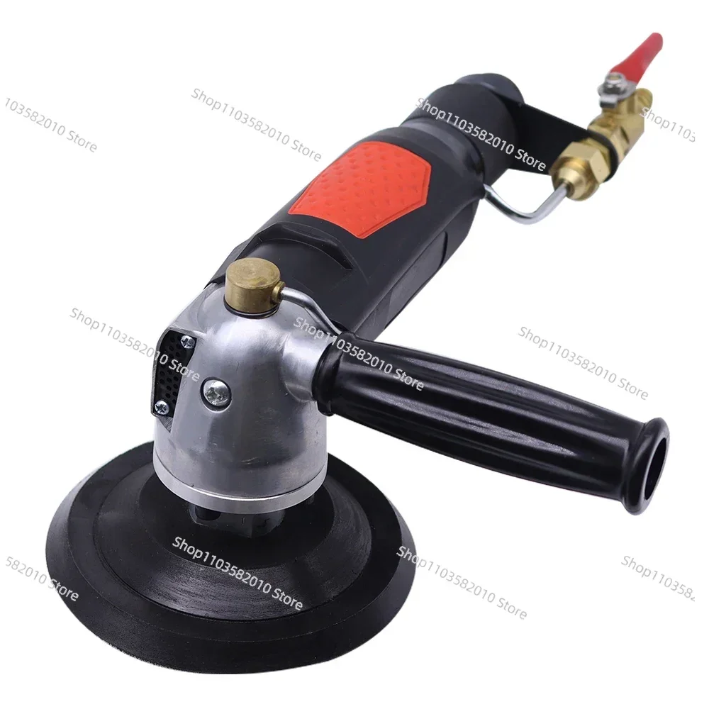 Wet Air Stone Polishers Pneumatic Water Grinders Air Powered Wet Sander with Rear Exhaust 5500 Rpm for Granite Marble Concrete