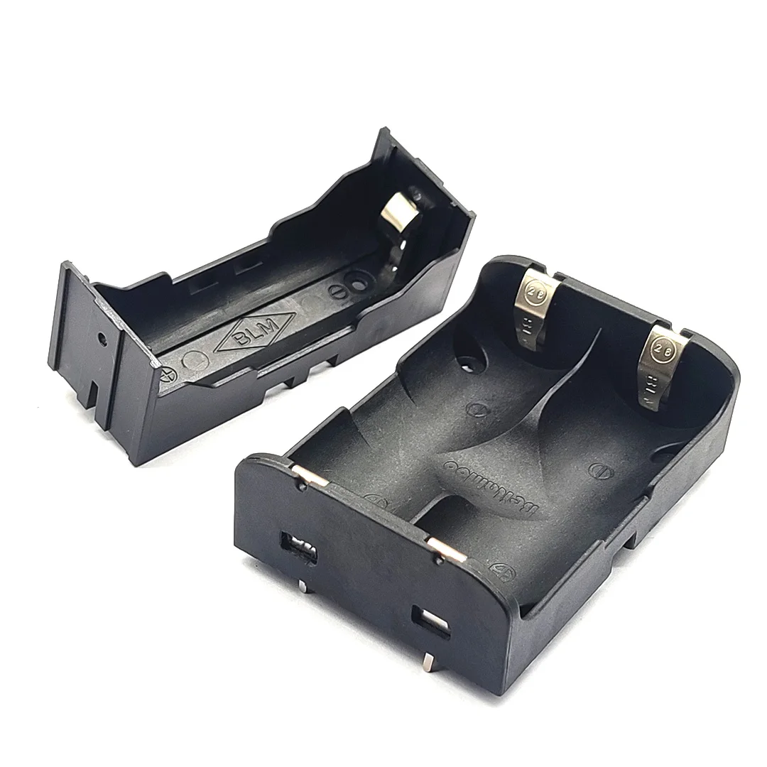 26650 Battery Holder THM PCB Perforated Pin Battery Box 1/2 Slot 26650 Battery Box With Pins