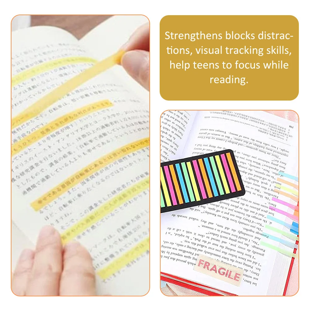

Transparent Reading Strips Portable Highlighter Strips For Aid Book Accessories Page Markers Dyslexia