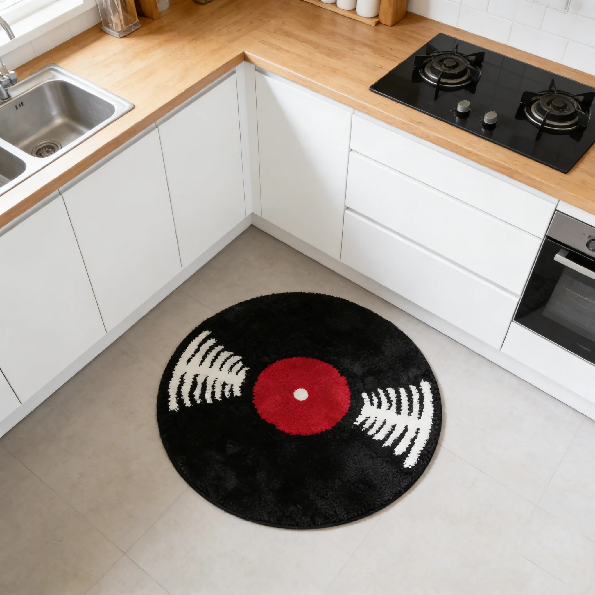 VIKAMA A Vintage Vinyl Record  - Home Bathroom Door Design 评论和价格