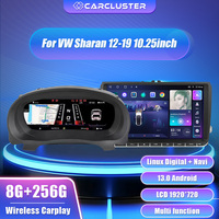 Carcluster 10.25 Car Lcd Digital Dashboard Cluster For VW Sharan Seat alhambra 2012-2019Ys Panel Android player Navigation Radio