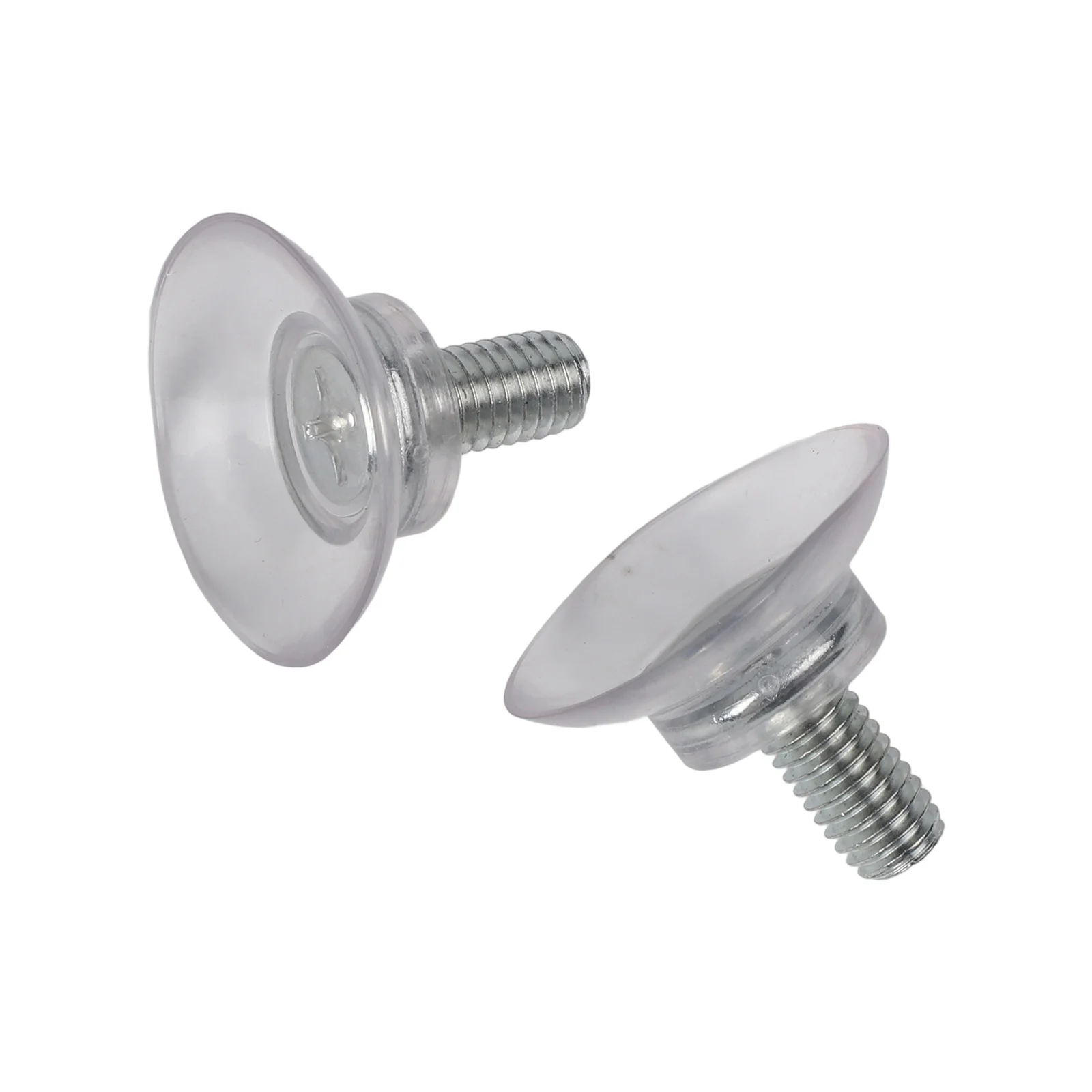 10 Pieces Clear PVC Suction Cups with M8 Thumb Screws and Nuts for Fixing Objects on Glass Walls Casements and Smooth Surfaces